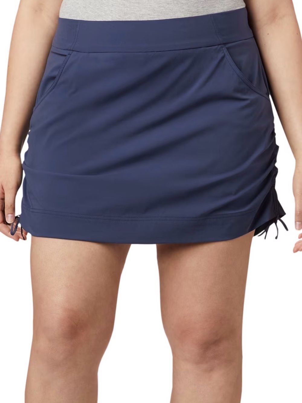 Columbia, XL, Anytime Casual skort features adjustable side drawstrings